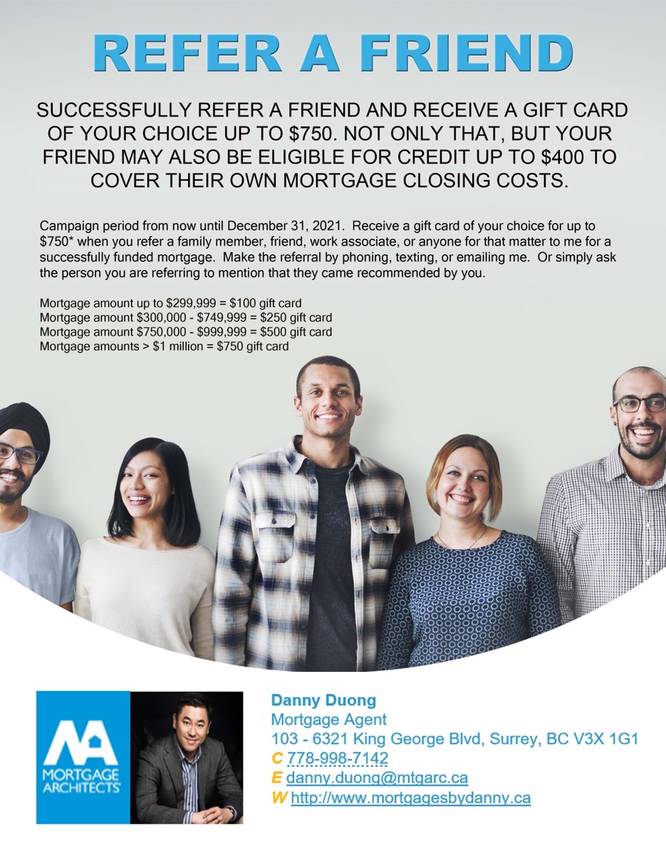 Refer a Friend & Earn - Danny Duong
